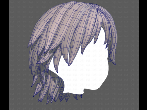Base Hair for Boy V63 3D Model