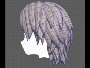 Base Hair for Boy V63 3D Model