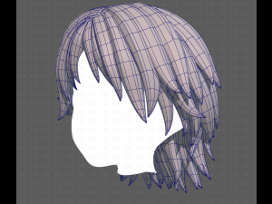 Base Hair for Boy V63 3D Model