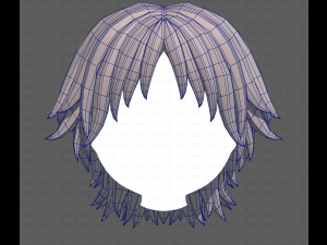 Base Hair for Boy V63 3D Model