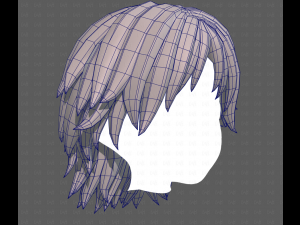 Base Hair for Boy V63 3D Model