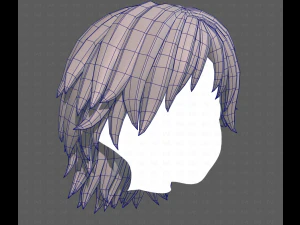 Base Hair for Boy V63 3D Model