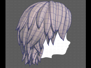 Base Hair for Boy V63 3D Model