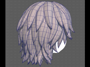 Base Hair for Boy V63 3D Model
