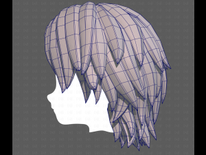 Base Hair for Boy V63 3D Model