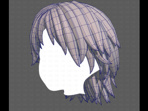 Base Hair for Boy V63 3D Model