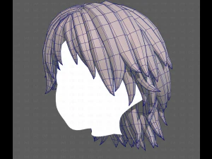 Base Hair for Boy V63 3D Model