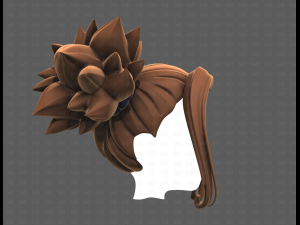 Base Hair for girl V63 Modelo 3D