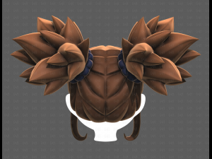 Base Hair for girl V63 Modelo 3D