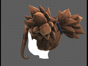 Base Hair for girl V63 Modelo 3D