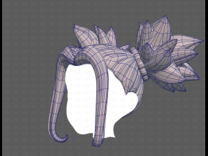 Base Hair for girl V63 Modelo 3D