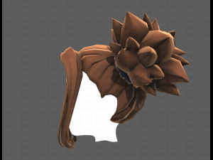 Base Hair for girl V63 Modelo 3D