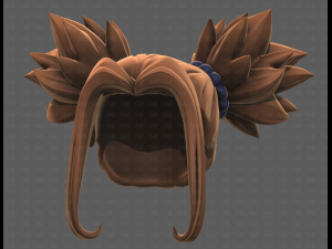 Base Hair for girl V63 Modelo 3D