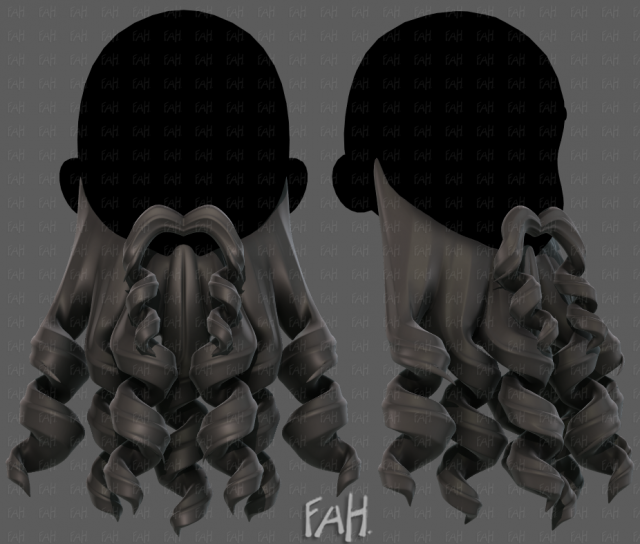 Beard V63 3D मॉडल .c4d .max .obj .3ds .fbx .stl .blend 