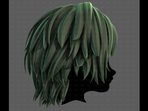 3D Hair style for boy V123 3D Модель