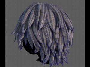 3D Hair style for boy V123 3D Модель