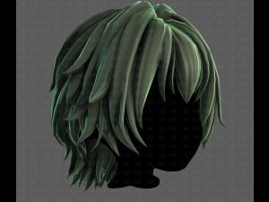 3D Hair style for boy V123 3D Модель