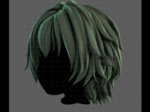 3D Hair style for boy V123 3D Модель