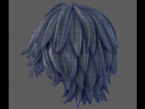 3D Hair style for boy V123 3D Модель