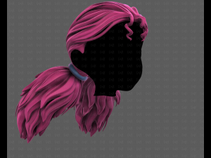 3D Hair style for girl V123 Model 3D
