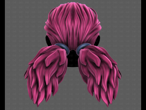 3D Hair style for girl V123 Model 3D