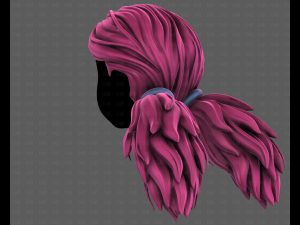 3D Hair style for girl V123 Model 3D
