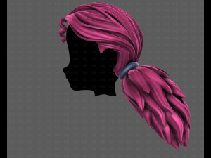 3D Hair style for girl V123 Model 3D