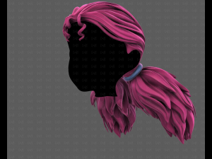 3D Hair style for girl V123 Model 3D