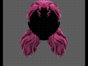 3D Hair style for girl V123 Model 3D
