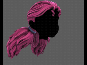3D Hair style for girl V123 Model 3D