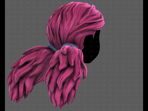 3D Hair style for girl V123 Model 3D