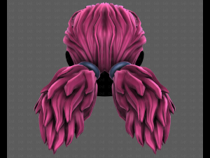 3D Hair style for girl V123 Model 3D