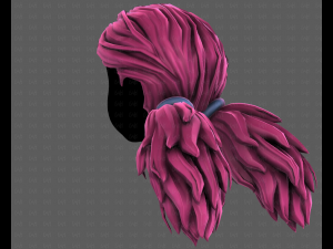 3D Hair style for girl V123 Model 3D
