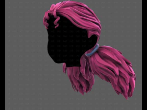 Peinado para ni&ntilde;a V123 modelo 3d Modelo 3D