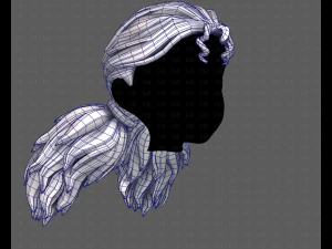 Peinado para ni&ntilde;a V123 modelo 3d Modelo 3D