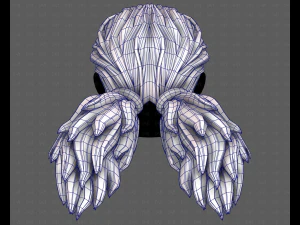 Peinado para ni&ntilde;a V123 modelo 3d Modelo 3D