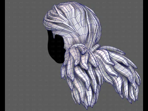Peinado para ni&ntilde;a V123 modelo 3d Modelo 3D