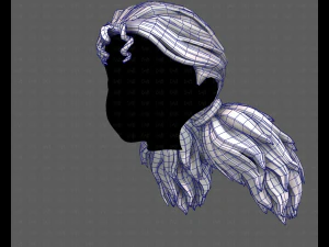 Peinado para ni&ntilde;a V123 modelo 3d Modelo 3D