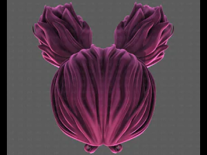 Peinado para ni&ntilde;a V123 modelo 3d Modelo 3D
