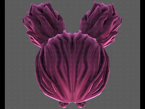 Peinado para ni&ntilde;a V123 modelo 3d Modelo 3D