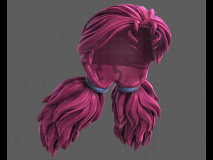 Peinado para ni&ntilde;a V123 modelo 3d Modelo 3D