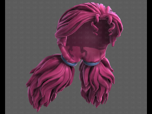 3D Hair style for girl V123 Model 3D
