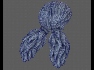Peinado para ni&ntilde;a V123 modelo 3d Modelo 3D