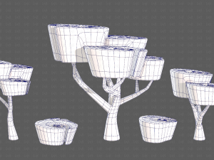 Trees Cartoon V57 Model 3D