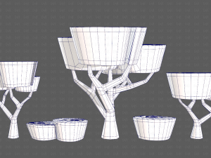 Trees Cartoon V57 Model 3D