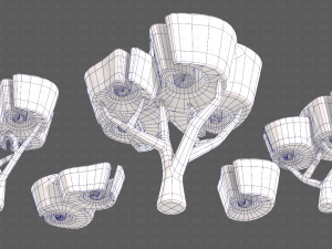 Trees Cartoon V57 Model 3D