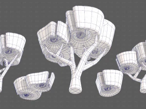 Trees Cartoon V57 3D Model