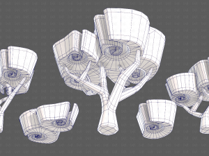 Trees Cartoon V57 Model 3D