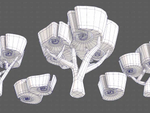 Trees Cartoon V57 3D Model
