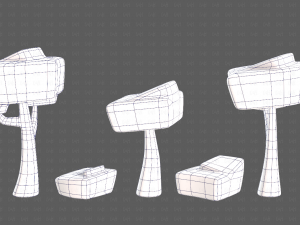 Trees Cartoon V58 3D-Modell